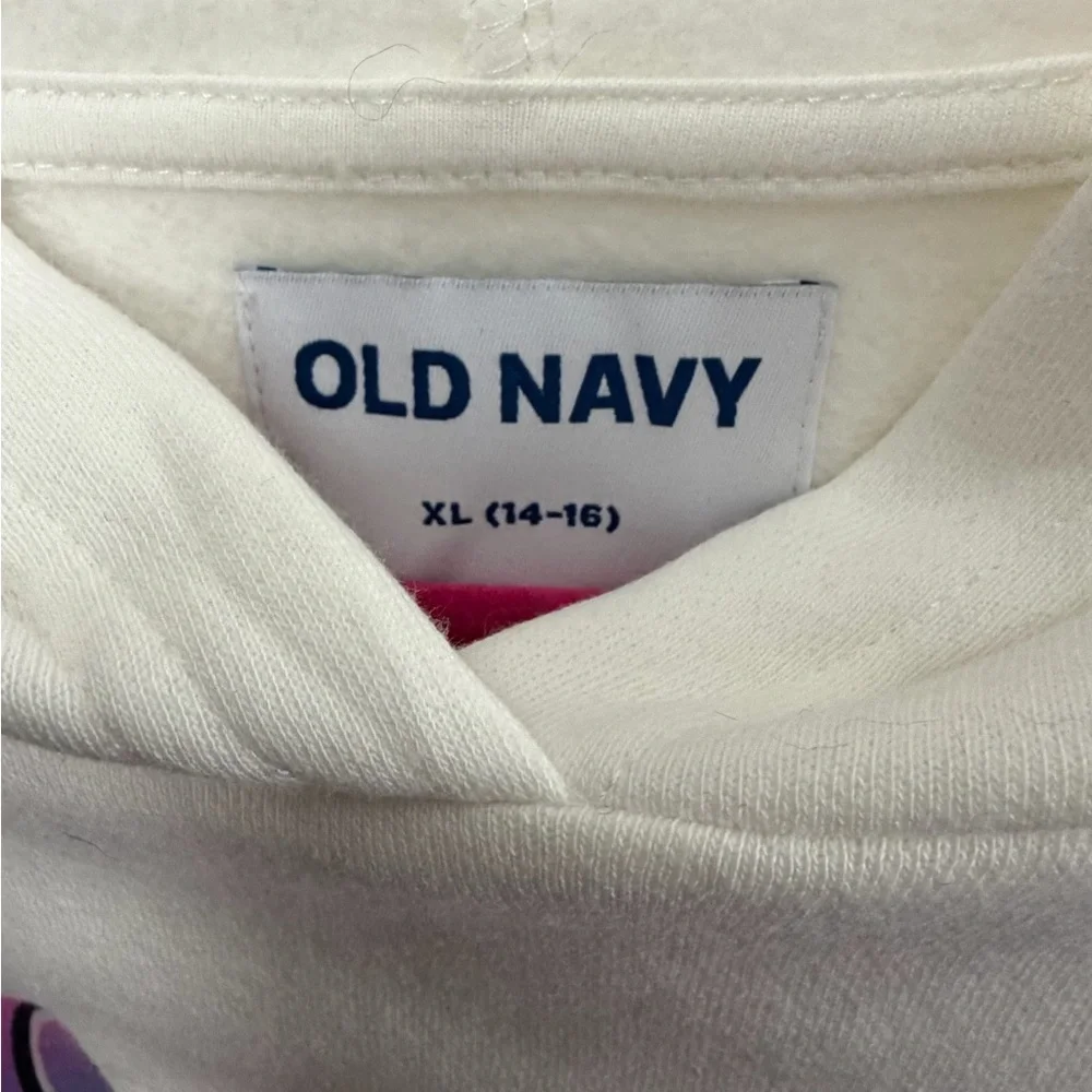 🔥NWT Old Navy White Hot Wheels Hoodie🔥